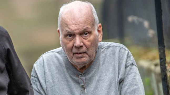 Copyright Picture by Andrew Price / View Finder Pictures - Chester. 07 774 611 778. Picture taken 020424. Richard Burrows in handcuffs at Chester crown court after he returned from Thailand to face the charges which were put to him 27 years ago before he went on the run.