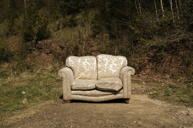 An art project centered around an abandoned sofa in Lydbrook, Gloucestershire. A dumped sofa in the middle of a village has become an unexpected tourist attraction - with hundreds taking photos at the spot. The two-seater settee was dumped on a waste ground in the middle of Lydbrook, Gloucestershire, at the start of April. But local photographer Alex Elton-Wall found potential in the sofa and its location - and has now taken the portraits of more than 150 nearby residents at the popular site. The abandoned sofa even has its own listing on TripAdvisor and a Facebook page titled Lydbrook Lounge with visitors posting photographs of themselves.