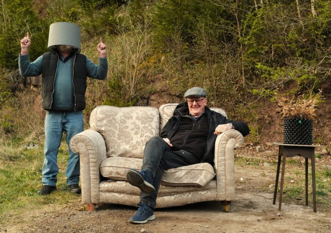 An art project centered around an abandoned sofa in Lydbrook, Gloucestershire. A dumped sofa in the middle of a village has become an unexpected tourist attraction - with hundreds taking photos at the spot. The two-seater settee was dumped on a waste ground in the middle of Lydbrook, Gloucestershire, at the start of April. But local photographer Alex Elton-Wall found potential in the sofa and its location - and has now taken the portraits of more than 150 nearby residents at the popular site. The abandoned sofa even has its own listing on TripAdvisor and a Facebook page titled Lydbrook Lounge with visitors posting photographs of themselves.