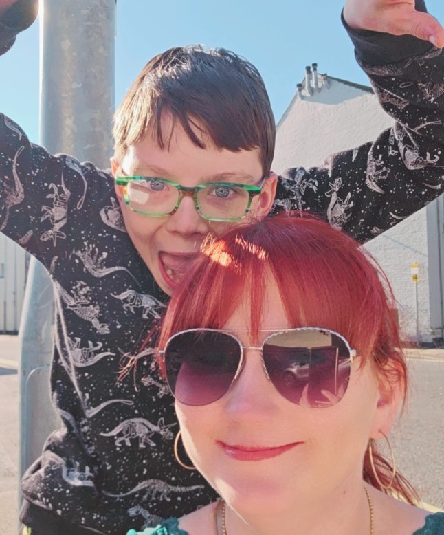 James with mum Lizzie