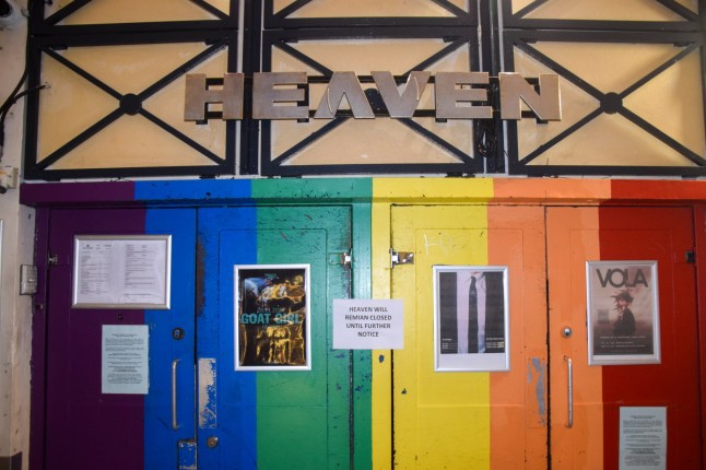 Mandatory Credit: Photo by Vuk Valcic/ZUMA Press Wire/Shutterstock (14914959b) Exterior view of Heaven nightclub and live music venue in Central London. The popular club's licence has been suspended following allegations that a woman was raped by a security guard in the vicinity of the venue. Heaven nightclub closes following alleged rape by security guard, London, England, Uk - 16 Nov 2024