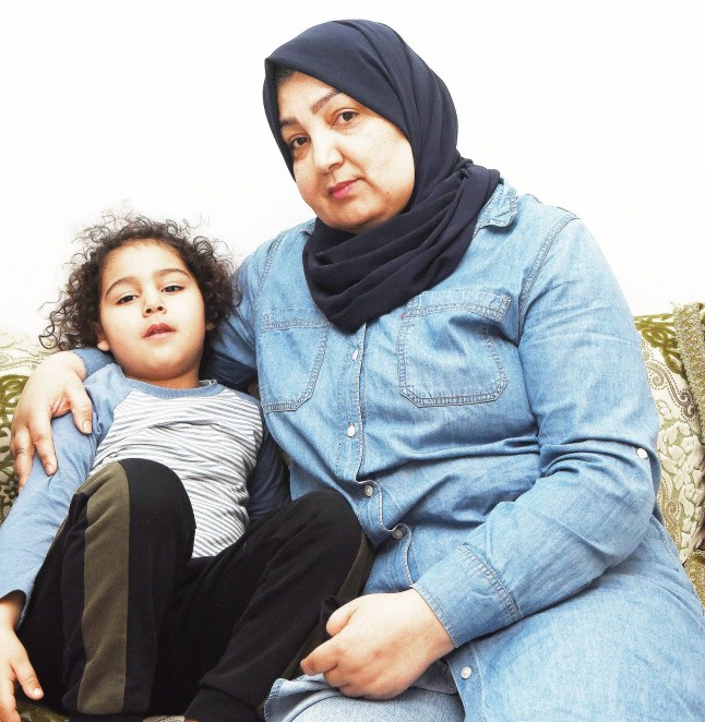 Fatima with her son Aidan.