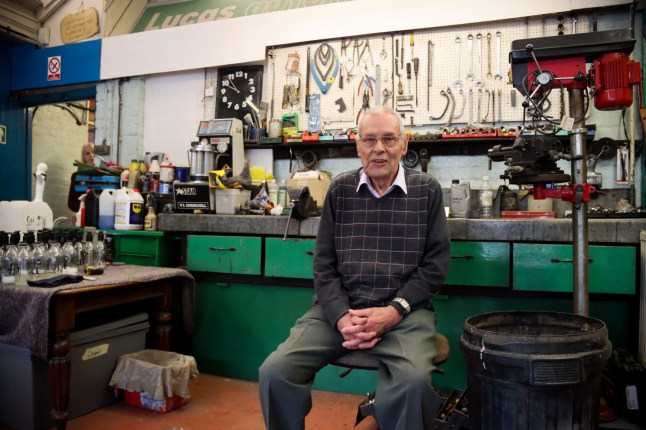 Graces Article - Peter in the workshop