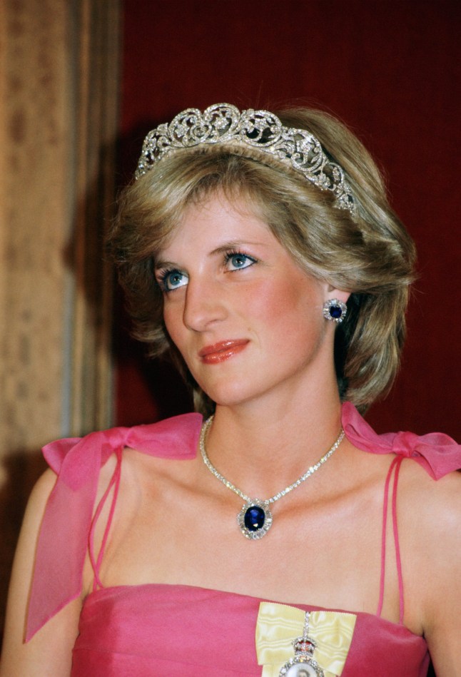 Princess Diana as a young woman.