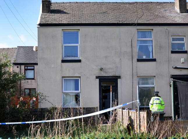 Police scene on East St in Rochdale following a counter terrorism raid . 4 May 2025