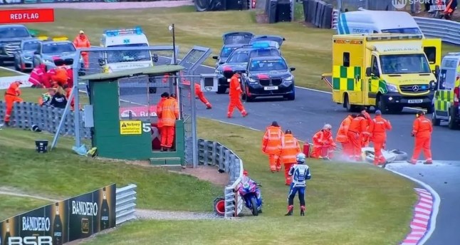 Two riders have tragically died and six more injured in a 'catastrophic incident' on the first lap of the Quattro Group British Supersport Championship race at Oulton Park on Monday. Owen Jenner, 21, and Shane Richardson, 29, were both fatally injured after a chain reaction saw 11 riders fall from their bikes. This had been the opening weekend of the British Superbikes season, which is scheduled to run for eight rounds across the UK, before three 'showdown' events. Australian Richardson was racing for the Astro-JJR Hippo Suzuki team, while British star Jenner was with Rapid Honda.