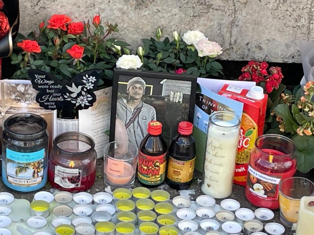 Flowers, candles and tributes have been left at the scene in east London following Hasan?s death (John Dunne/Metro)