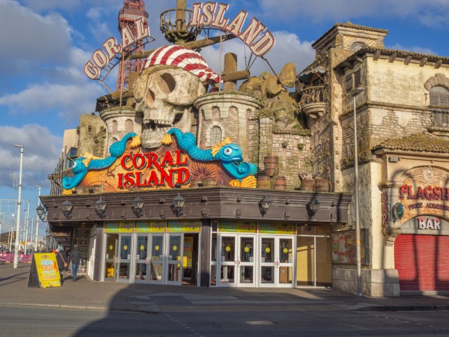 09.01.2024 Blackpool, Lancashire, UK. Coral Island Blackpool - the finest amusement arcade across the seven seas; Shutterstock ID 2419399845; purchase_order: -; job: -; client: -; other: -