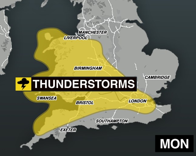METRO GRAPHICS met office weather warnings 12.05 (Picture: Metro.co.uk)