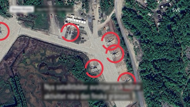 Satellite images show build up of Russian troops on Finnish border