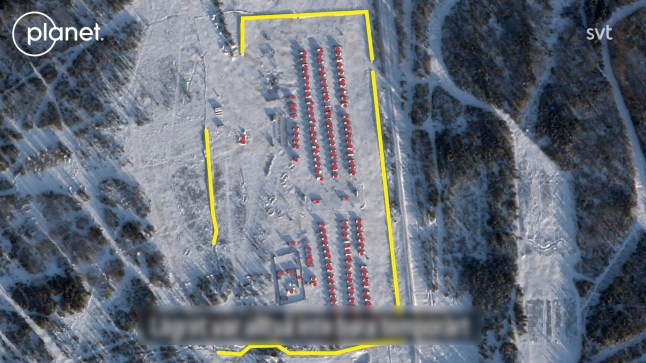 Satellite images show build up of Russian troops on Finnish border