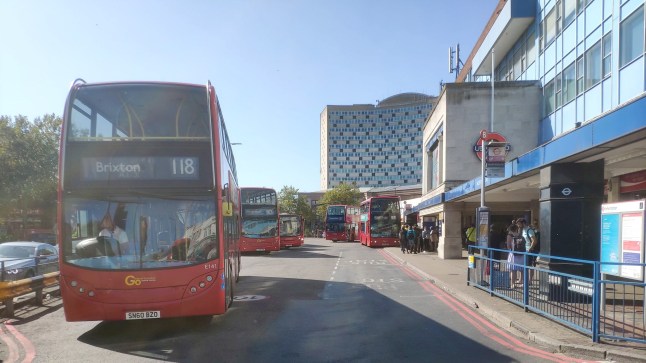 London bus in Morden.