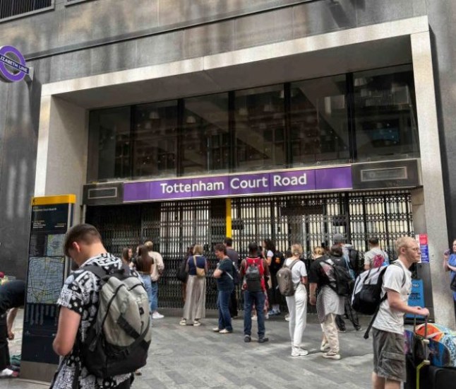 Tottenham Court Road Station closed.