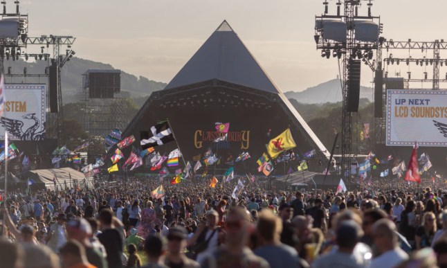 Glastonbury Pyramid Stage.