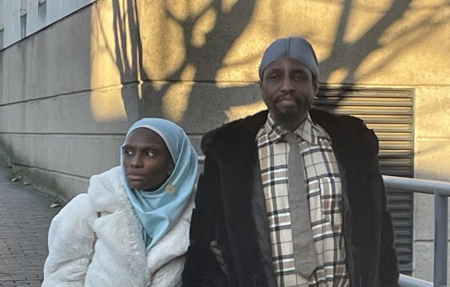 BEST QUALITY AVAILABLE Naiyahmi (left) and Tai Yasharahyalah outside Coventry Crown Court, where they are on trial accused of causing or allowing the death of their three-year-old son Abiyah Yasharahyalah, whose body was found buried in December 2022 in the garden of their former home in Handsworth, Birmingham. Picture date: Thursday November 21, 2024. PA Photo. See PA story COURTS Handsworth . Photo credit should read: Matthew Cooper/PA Wire
