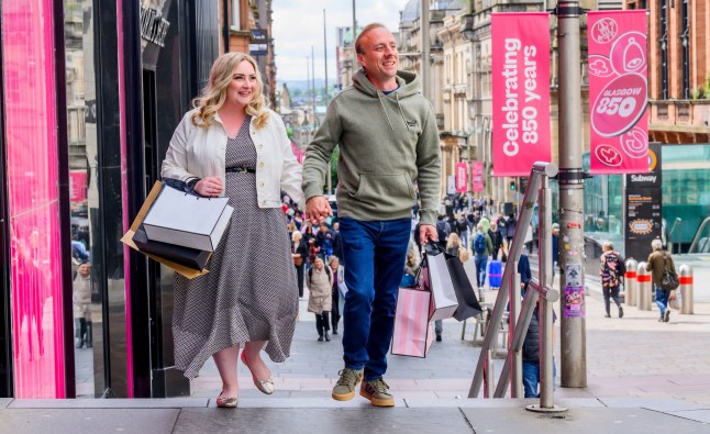 Lottery Winners Olivia and Kevin From Hamilton, Scotland Pics by Alan Peebles