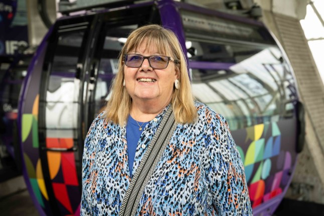 Jackie, who came to try the IFS Cable Car chatty cabin.