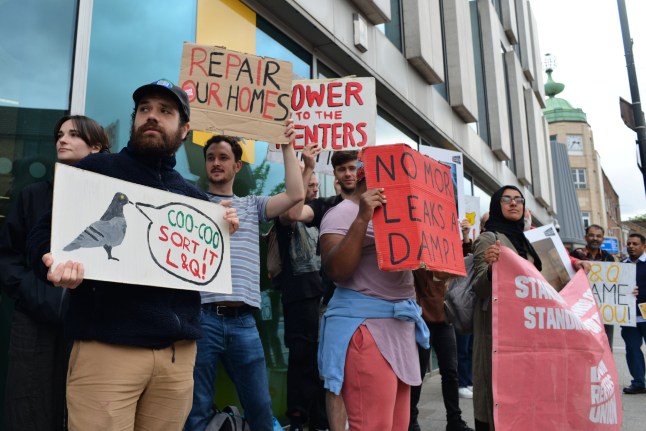 London Renters Union strike.