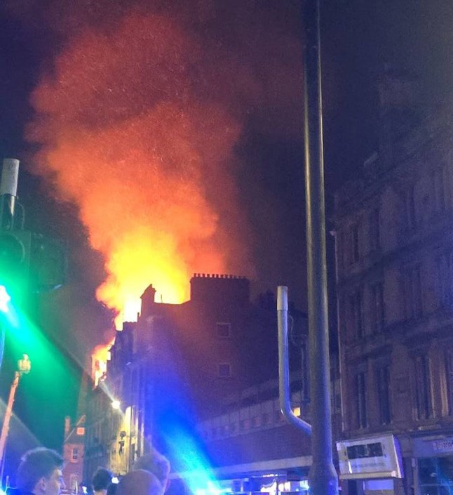 Fire on South Street, Perth, Scotland (Picture: Ozy's Grill)