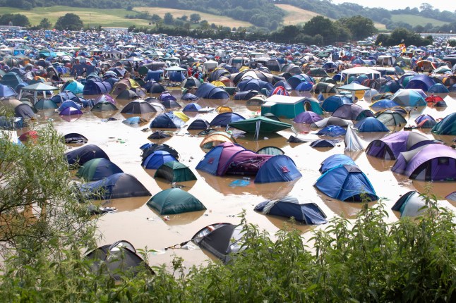 Pennard Hill camp at Glasto.