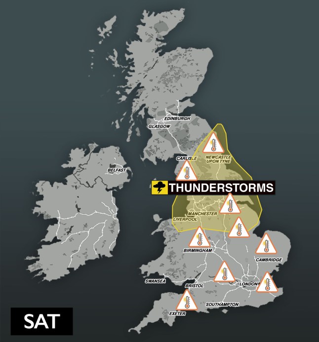 Thunderstorms warning