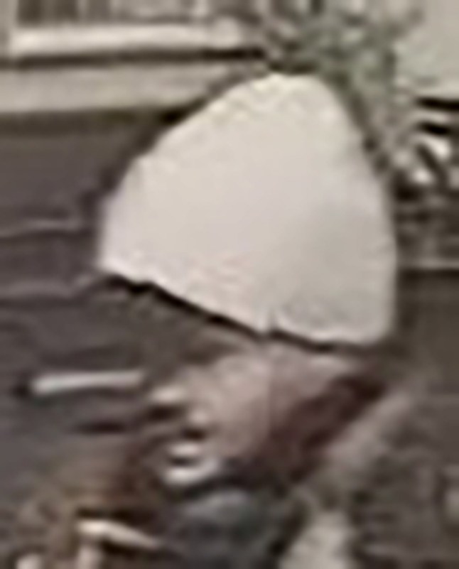 Close up still from CCTV of the suspect in alleged theft of the violin.