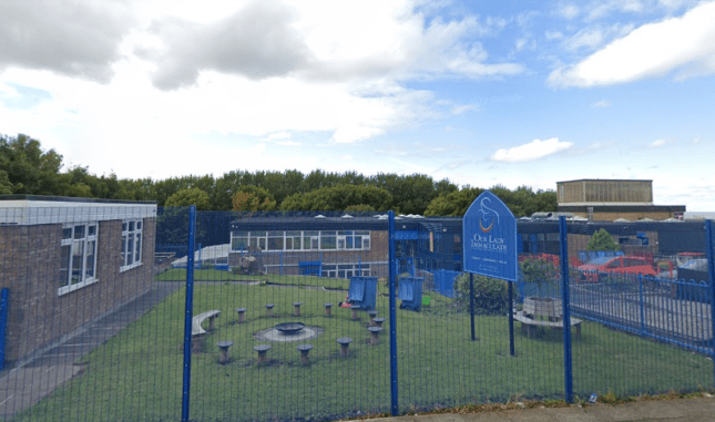 Our Lady Immaculate Primary School has been put on lockdown after shots were fired towards a taxi, Merseyside Police has confirmed.