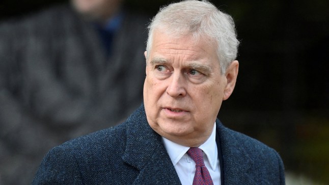 FILE PHOTO: Britain's Prince Andrew, Duke of York attends the Royal Family's Christmas Day service at St. Mary Magdalene's church, as the Royals take residence at the Sandringham estate in eastern England, Britain December 25, 2022. REUTERS/Toby Melville/File Photo