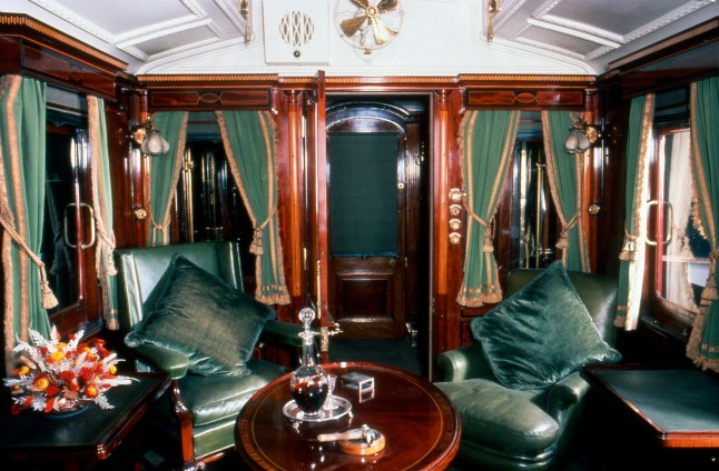 UNITED KINGDOM - SEPTEMBER 19: This royal carriage was built for Edward VII by London and North Western Railway. Interior. (Photo by SSPL/Getty Images)