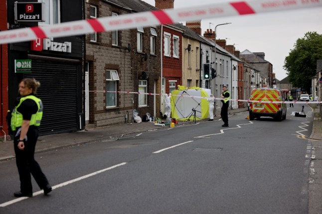 Jully 1 2025 Police cordon off multiple streets in Barry following a serious incident on Barry Road. Emergency road closures are in place at key junctions including Herbert Street, Davies Street, and Court Road. Residents are urged to avoid the area as investigations continue. Credit: John Myers/WalesOnline