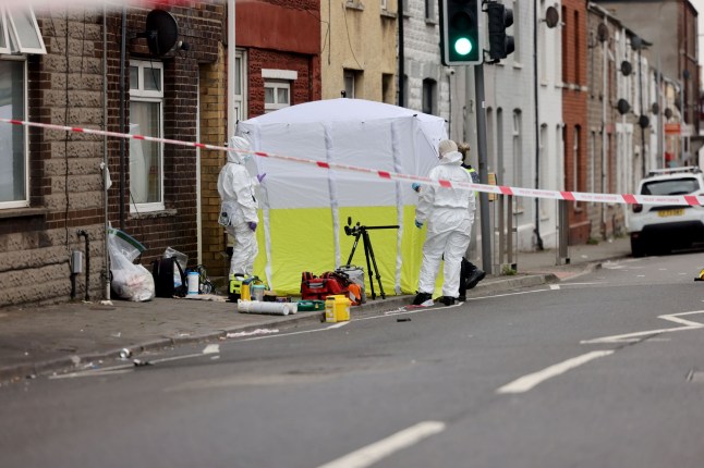 Jully 1 2025 Police cordon off multiple streets in Barry following a serious incident on Barry Road. Emergency road closures are in place at key junctions including Herbert Street, Davies Street, and Court Road. Residents are urged to avoid the area as investigations continue. Credit: John Myers/WalesOnline