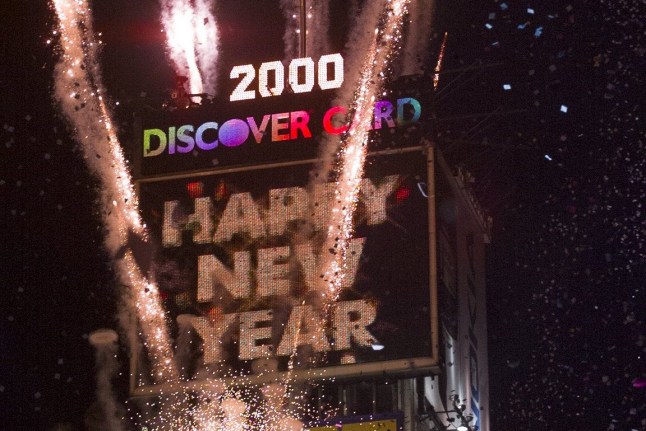 NEW YORK, NY - December 31: Y2K New Year's Eve Celelbration of 1999 into the year 2000 in Times Square on Decemner 31, 1999 in New York City. (Photo by Bill Tompkins/Getty Images)