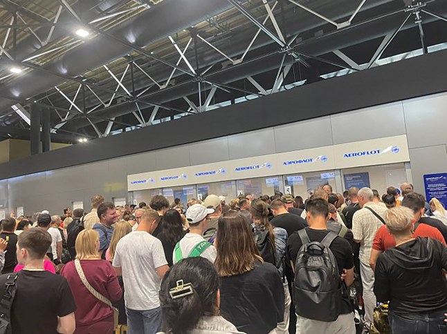 Ukrainian drone attack disrupts Moscow airports. Pictured: Sheremetyevo airport, Moscow.