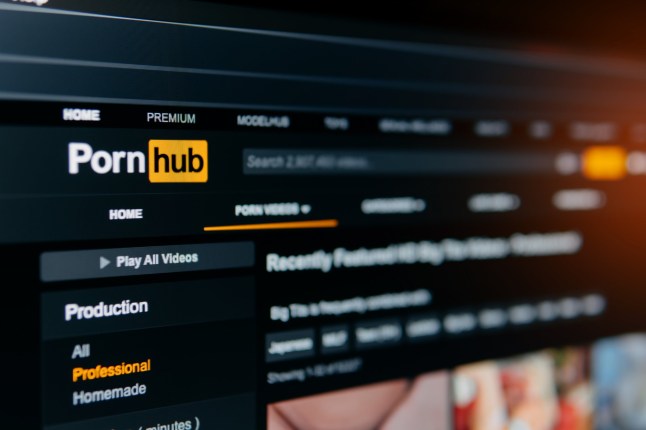 Antalya, Turkey - December 19, 2020: Pornhub website homepage. It is a pornographic video sharing website. Selective focus on the logo. Pornhub logo is visible.; Shutterstock ID 1879881877; purchase_order: -; job: -; client: -; other: -