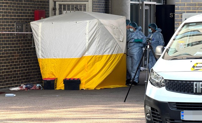 Forensic tent.