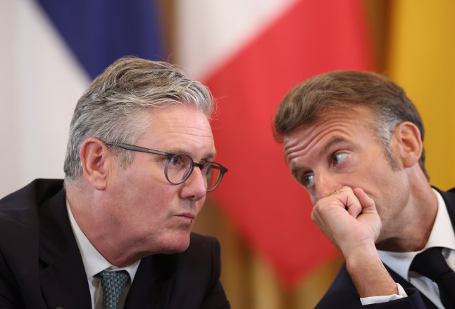 Keir Starmer and Emmanuel Macron