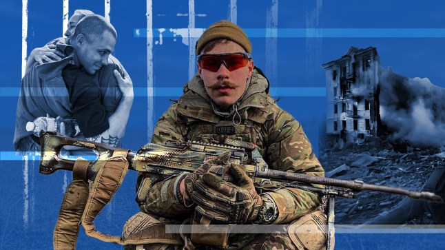 Valerii ‘Yarylo’ Horishnii spoke of the more than two years he spent in Russia’s shadowy network of detention facilities after being taken prisoner (Picture: Valerii Horishnii/Katie Ingham, Metro)