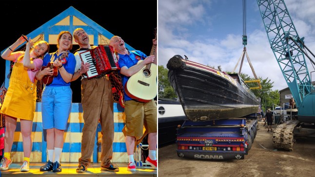 Water levels are so low a theatre’s narrowboat has had to be winched from a river post thumbnail image