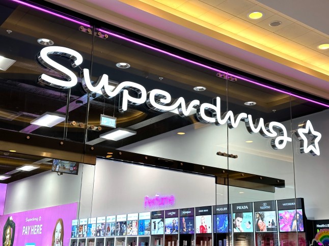 Trafford Centre, ENGLAND - September 2023: Superdrug External Store Sign (Photo by Peter Dazeley/Getty Images)