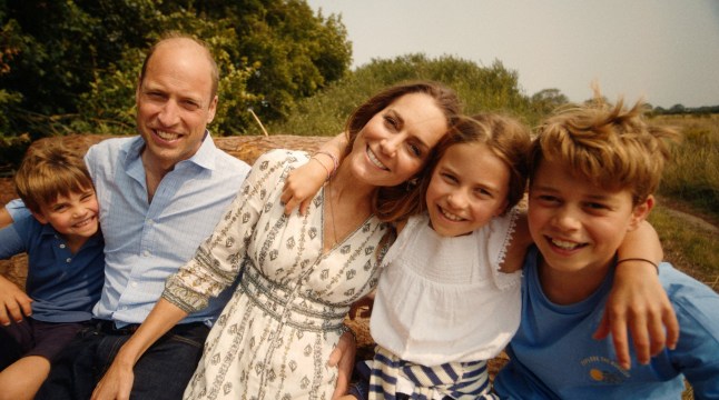 Undated handout screengrab taken from a video provided by The Kensington Palace of the Prince William, Princess of Wales, Prince George, Princess Charlotte and Prince Louis.