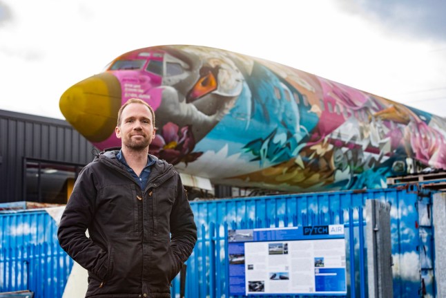 FILE PICTURE - An abandoned Boeing 727 plane once owned by Pablo Escobar transformed into the world's coolest Airbnb. A man who built the 'world's coolest Airbnb' from Pablo Escobar's plane has become embroiled in a planning row with neighbours - over its noisy parties. Johnny Palmer, 41, created the abandoned Boeing 727 plane once owned by the drugs lord to makes guests 'feel like billionaires.' He has now submitted a fresh application for a second Boeing project - this time in a bid to create the 'world's coolest office. Mr Palmer transported his initial Boeing 727 to Brislington in February 2021. Photo released 04/08/2025
