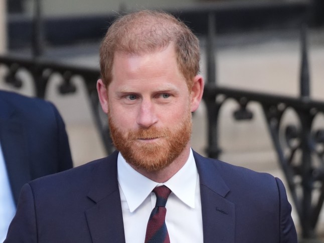 The Duke of Sussex leaves the Royal Courts of Justice, central London.