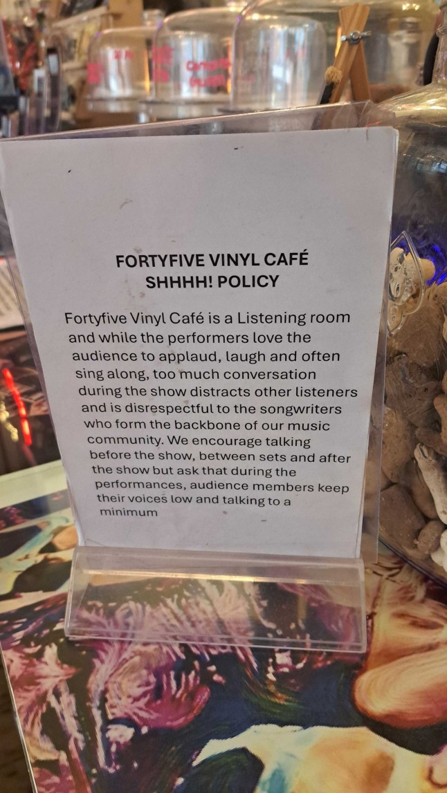 Ian Reid explained why he enforced a 'shush policy' in his bar Forty Five Vinyl Cafe in Micklegate, York