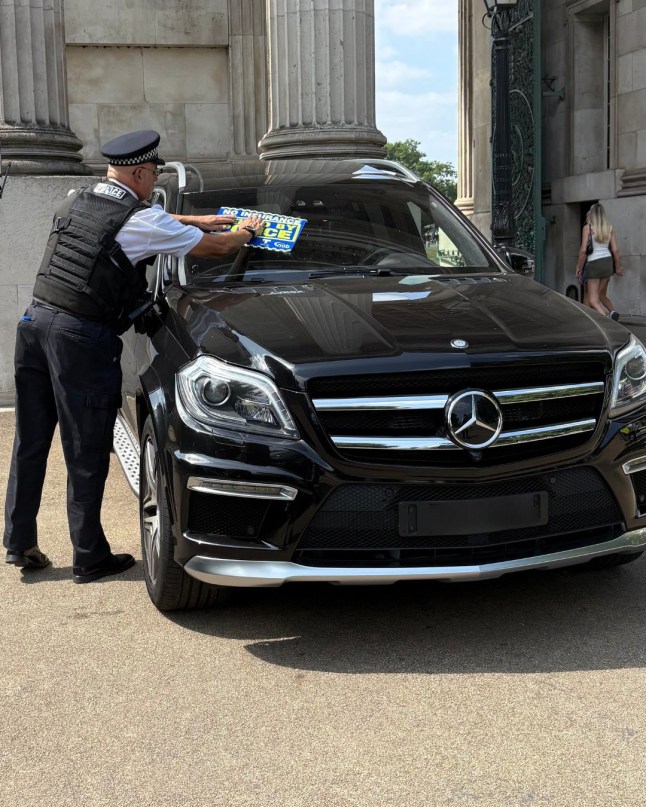 One of the cars seized by the Metropolitan Police and the Motor Insurers' Bureau.