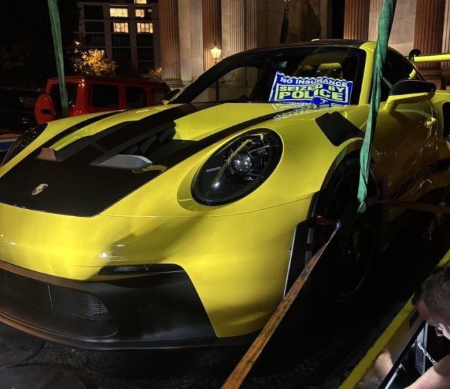 One of the cars seized by the Metropolitan Police and the Motor Insurers' Bureau.