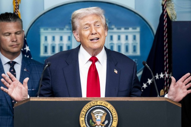 Mandatory Credit: Photo by Michael Brochstein/ZUMA Press Wire/Shutterstock (15437327a) President DONALD J. TRUMP, 79, holding a press conference about District of Columbia Crime. Trump activated 800 National Guard troops and is taking over the Metropolitan Police Department to tackle crime in Washington. ''I'm deploying the National Guard to help reestablish law, order and public safety in Washington, DC,'' Trump told reporters at the Monday press conference. ''And they're going to be allowed to do their job properly.'' Trump also said that he would federalize the Metropolitan Police Department in Washington to respond to crime, placing it under the authority of Attorney General Bondi. Trump Deploying National Guard in DC in Crime Fighting Effort, Washington, District of Columbia, USA - 11 Aug 2025