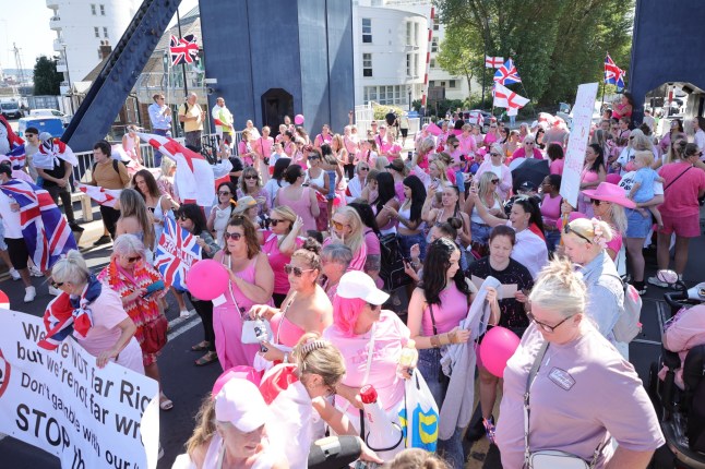 Police make arrests after ‘pink lady’ protesters march to Britannia migrant hotel post thumbnail image