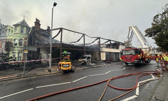 Building completely destroyed after major fire tears through it in town centre post thumbnail image