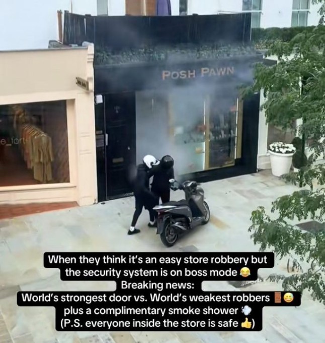 Uncleared grabs Crooks attempt to raid posh Chelsea pawnbrokers shop in broad daylight