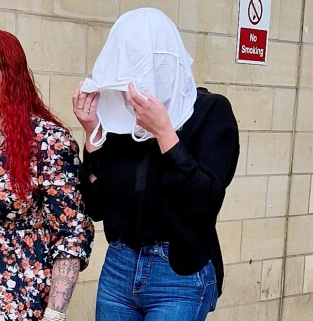 FILE PICTURE - Rachel Stanton covers up, as she leaves Northampton Crown Court - In July last year Rachel Stanton, 31, narrowly avoided prison after she romped with an armed robber and sent him sexy love letters. A 26-year-old woman has been jailed for 12 months after she pleaded guilty to two counts of misconduct in a public office. Aimee Duke, of Milton Keynes, joined HMP Five Wells in Wellingborough in April 2022 as a prison officer. On August 12, 2022, Duke was the subject of a staff search whereby a piece of paper with one of the prisoner?s ID numbers was found in her purse. Following this search, CCTV inside the prison was reviewed which uncovered her interacting inappropriately with several prisoners. This included being on wings of the prison she wasn?t rostered to work on, carrying her own bag onto the prison wing which was prohibited, and entering prisoner?s cells when she had no professional reason to do so. Duke was arrested at work on September 23, 2022, and her mobile phone was seized. Numerous SMS messages between her and one of the prisoners were found on the device, indicating an inappropriate relationship between the pair. Photo released 27/08/2025